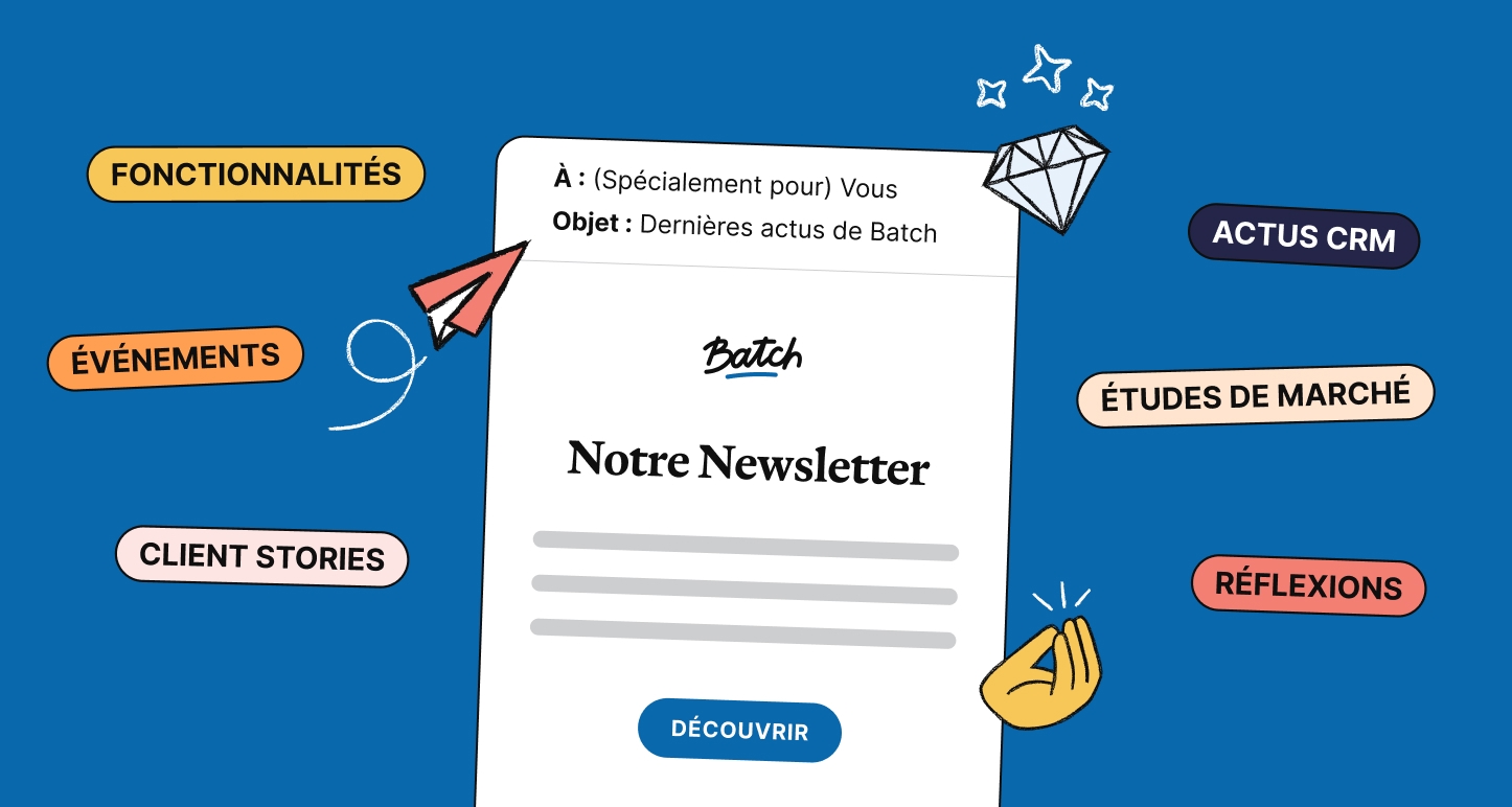 Abonnez-vous à la Newsletter du CRM. Déjà 6,600+ abonnés.