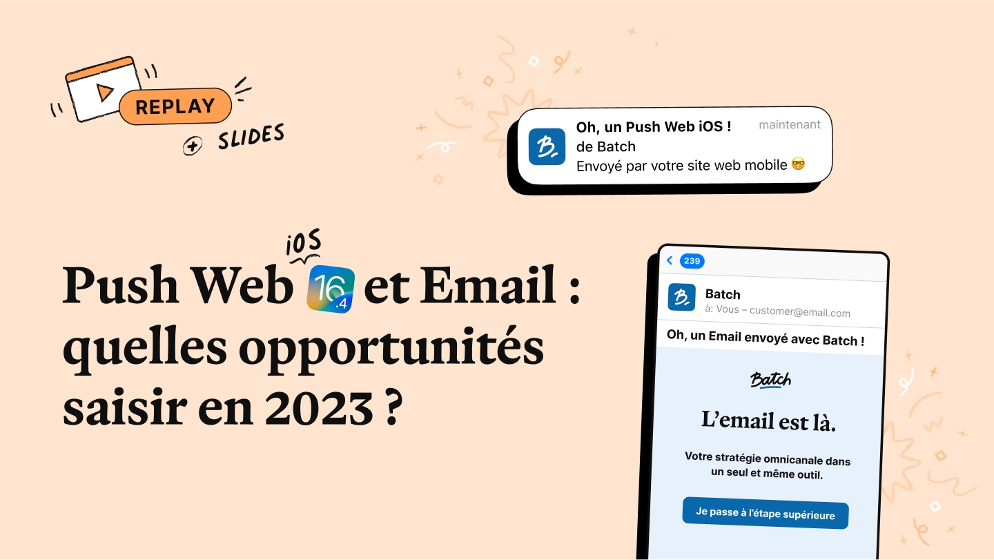Push Web iOS (16.4) & Email : maximisez vos opportunités CRM en 2023 !