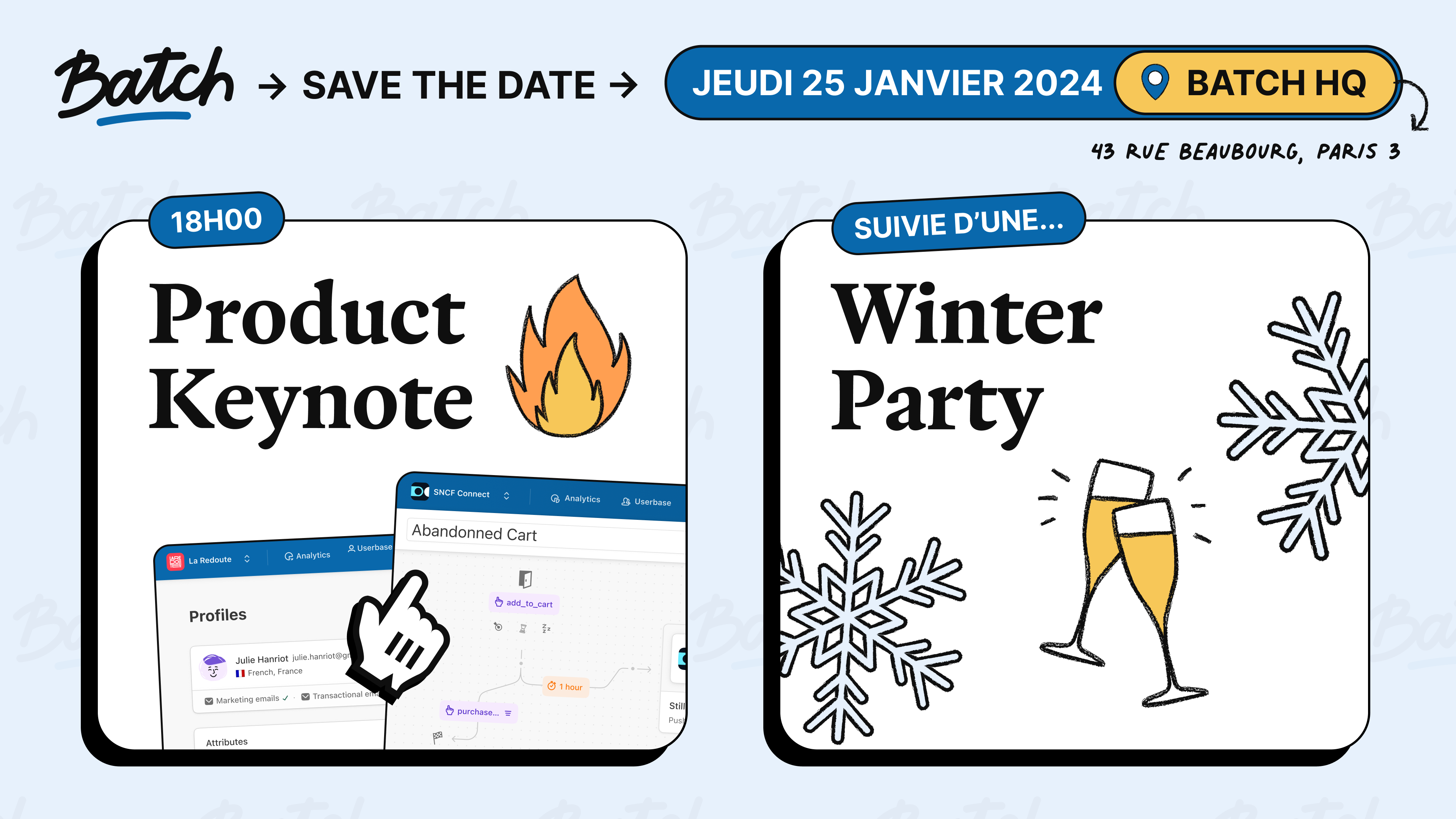 Événement Clients: Product Keynote & Winter Party 2024